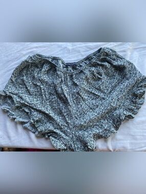Brandy Melville Blue Ditsy Floral Vodi Ruffle Shorts